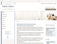 Tablet Screenshot of familienrecht-saarbruecken.com